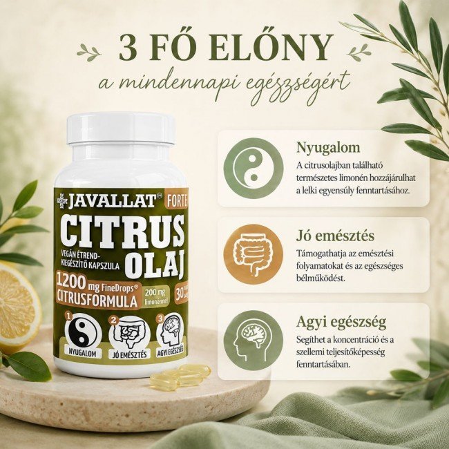 Javallat Forte Citrus olaj kapszula 60db Javallat Forte Citrus olaj kapszula 60db