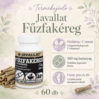 Javallat fűzfakéreg kapszula 60db