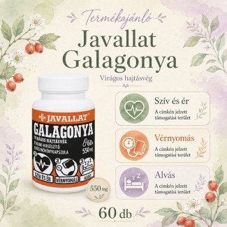 Javallat galagonya virágos hajtásvég kapszula 60db