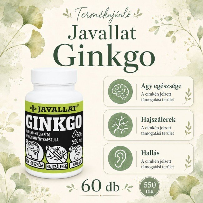 Javallat ginkgo kapszula 60db Javallat ginkgo kapszula 60db