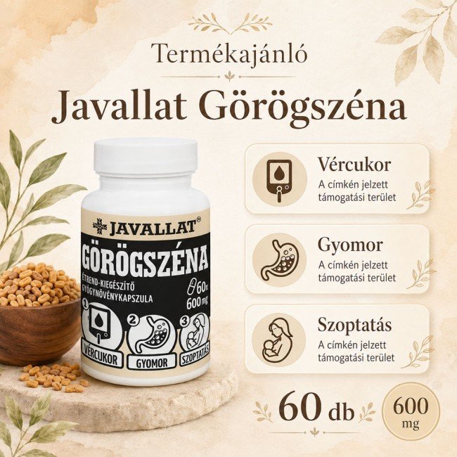 Javallat Görögszéna kapszula 60db Javallat Görögszéna kapszula 60db
