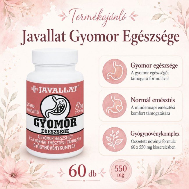 Javallat gyomor egészsége kapszula 60db Javallat gyomor egészsége kapszula 60db
