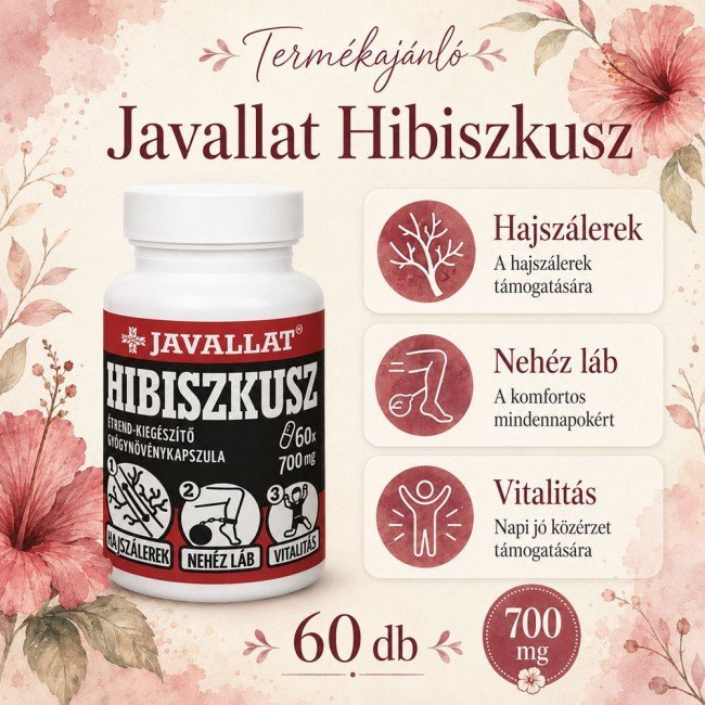 Javallat hibiszkusz kapszula 60db Javallat hibiszkusz kapszula 60db