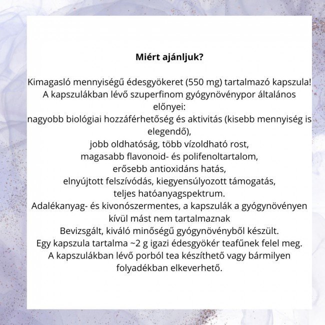 Javallat igazi édesgyökér kapszula 60db