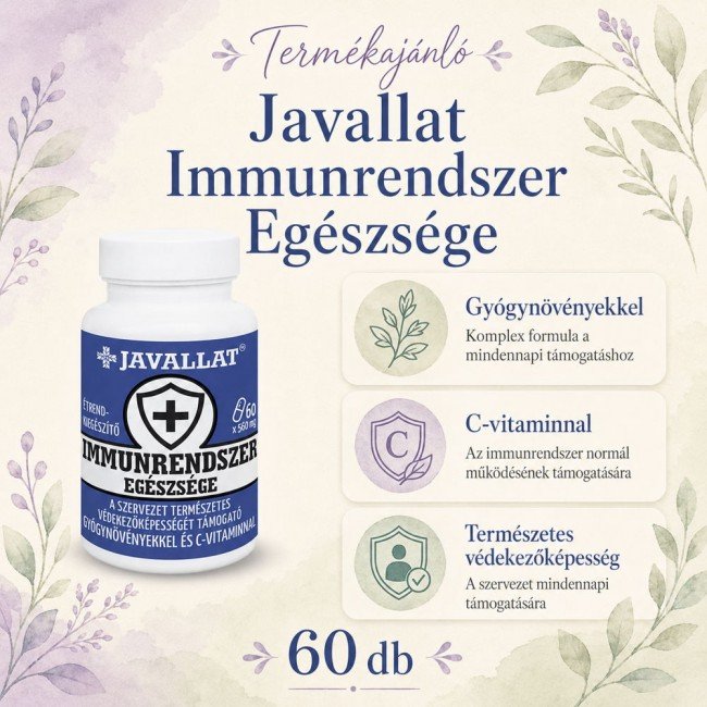 Javallat Immunrendszer egészsége kapszula 60db Javallat Immunrendszer egészsége kapszula 60db