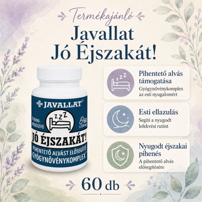 Javallat jó éjszakát kapszula 60db Javallat jó éjszakát kapszula 60db
