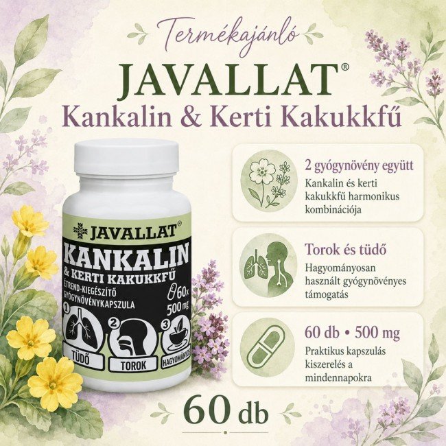 Javallat kankalin és kerti kakukkfű kapszula 60db Javallat kankalin és kerti kakukkfű kapszula 60db