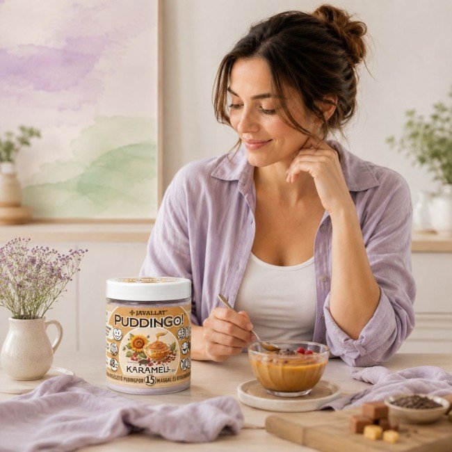 Javallat Karamell ízű étrend-kiegészítő pudingpor 360g Javallat Karamell ízű étrend-kiegészítő pudingpor 360g