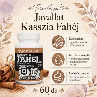Javallat kasszia fahéj kapszula 60db