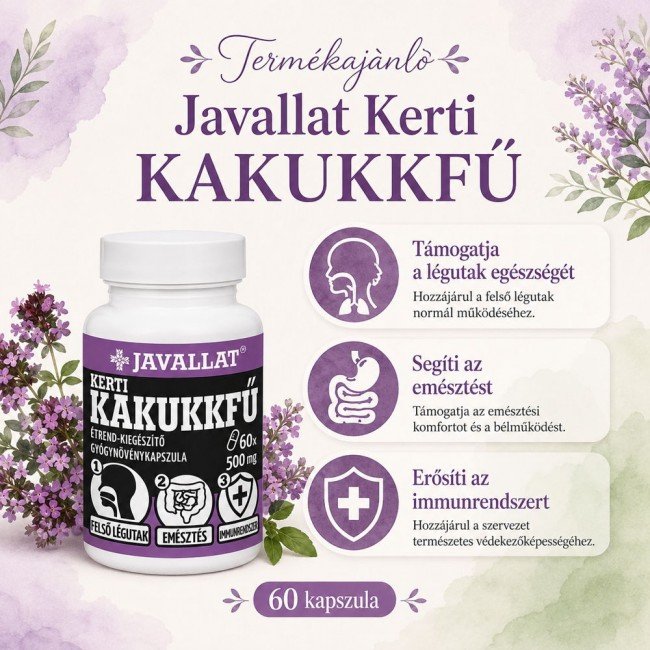 Javallat kerti kakukkfű kapszula 60db Javallat kerti kakukkfű kapszula 60db