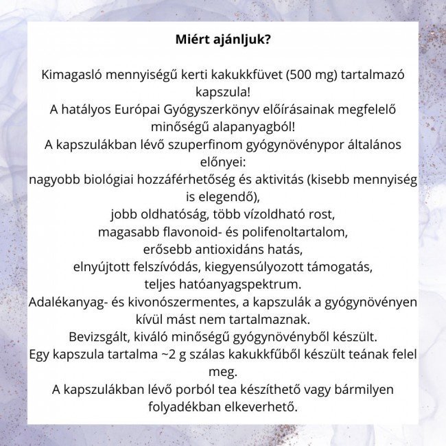 Javallat kerti kakukkfű kapszula 60db Javallat kerti kakukkfű kapszula 60db