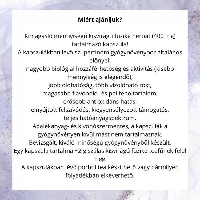 Javallat kisvirágú füzike kapszula 60db
