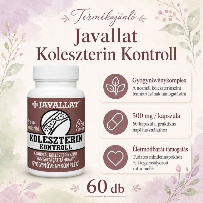 Javallat koleszterin kontroll kapszula 60db Javallat koleszterin kontroll kapszula 60db