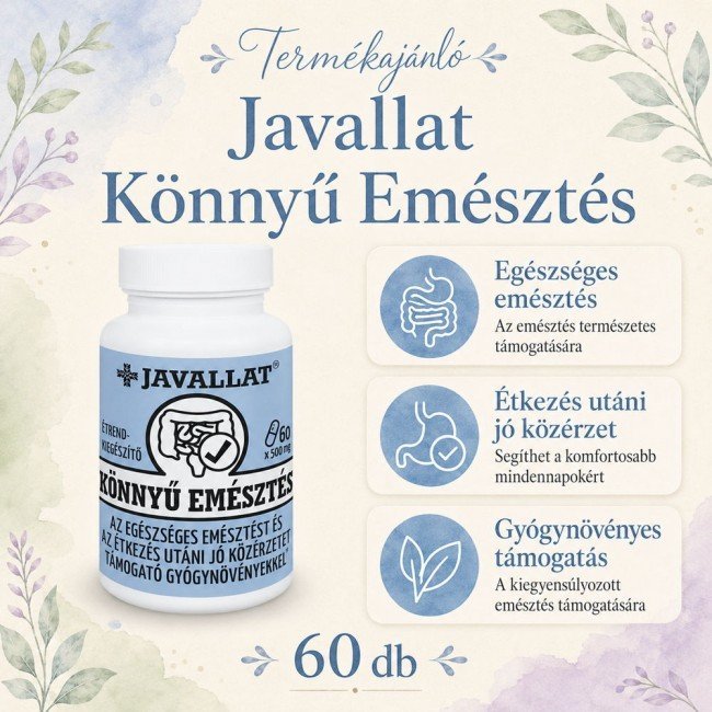 Javallat könnyű emésztés kapszula 60db Javallat könnyű emésztés kapszula 60db