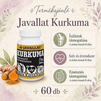 Javallat kurkuma kapszula 60db