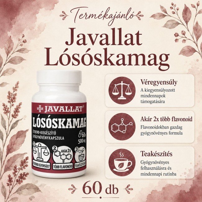 Javallat lósóskamag kapszula 60db Javallat lósóskamag kapszula 60db