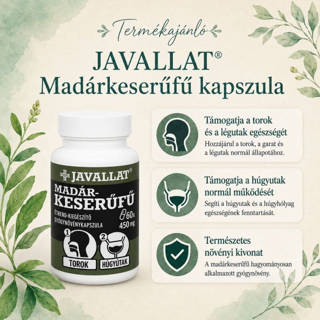 Javallat Madárkeserűfű kapszula 60db Javallat Madárkeserűfű kapszula 60db