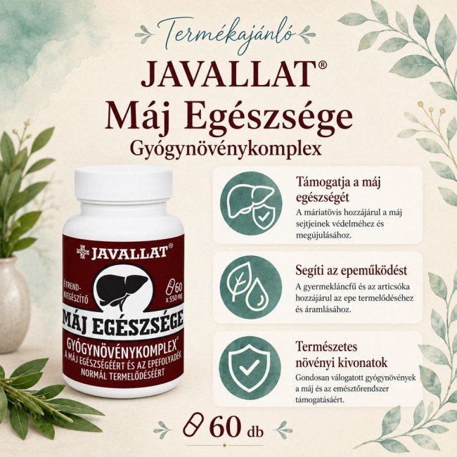 Javallat máj egészsége kapszula 60db Javallat máj egészsége kapszula 60db