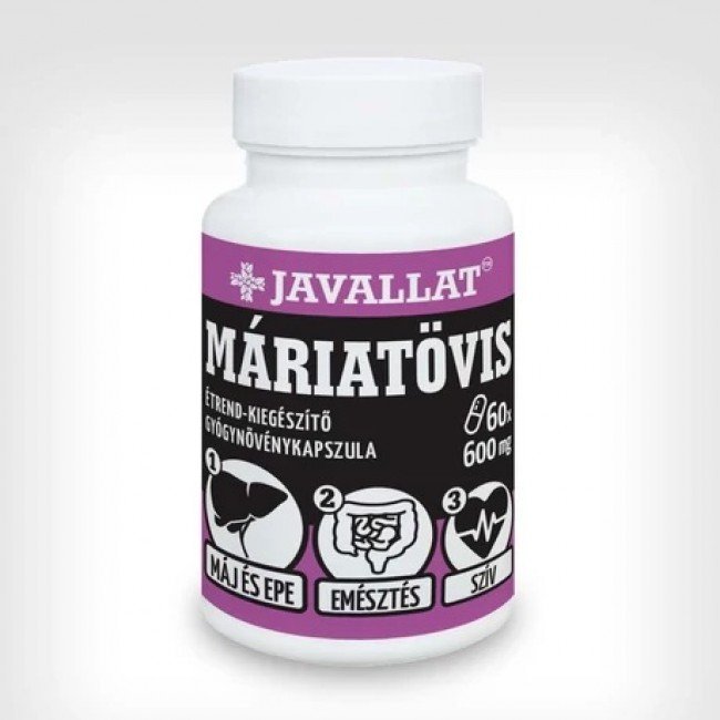 Javallat máriatövis kapszula 60db Javallat máriatövis kapszula 60db