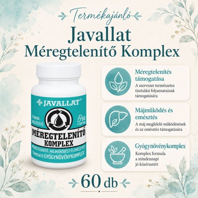 Javallat méregtelenítő komplex kapszula 60db Javallat méregtelenítő komplex kapszula 60db