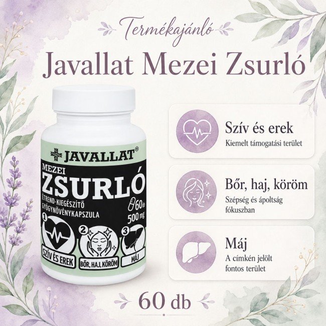 Javallat mezei zsurló kapszula 60db Javallat mezei zsurló kapszula 60db