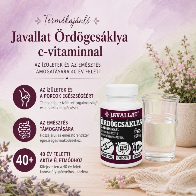 Javallat Ördögcsáklya C-vitaminnal kapszula 60db