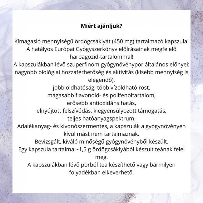 Javallat Ördögcsáklya C-vitaminnal kapszula 60db