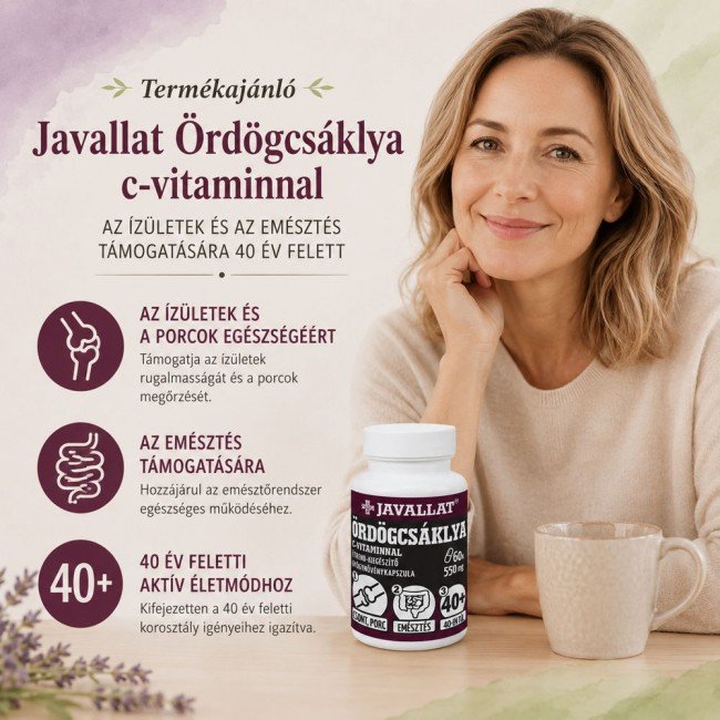 Javallat Ördögcsáklya C-vitaminnal kapszula 60db