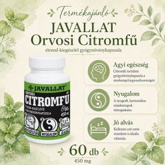 Javallat orvosi citromfű kapszula 60db
