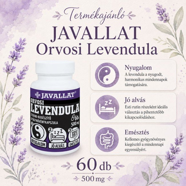 Javallat Orvosi levendula kapszula 60db