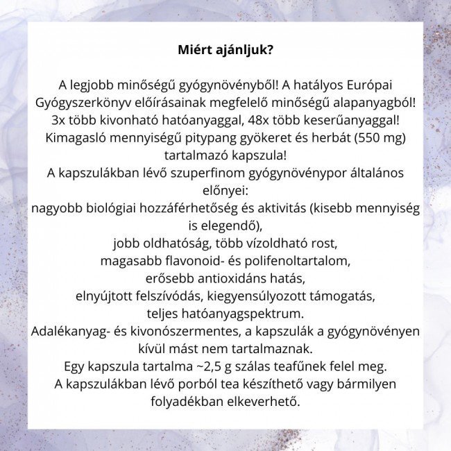 Javallat pitypang herba és gyökér kapszula 60db Javallat pitypang herba és gyökér kapszula 60db
