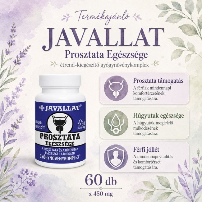 Javallat prosztata egészsége kapszula 60db Javallat prosztata egészsége kapszula 60db