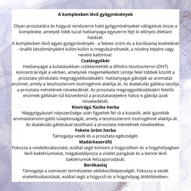 Javallat prosztata egészsége kapszula 60db Javallat prosztata egészsége kapszula 60db