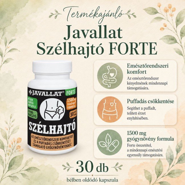 Javallat szélhajtó kapszula 60db Javallat szélhajtó kapszula 60db