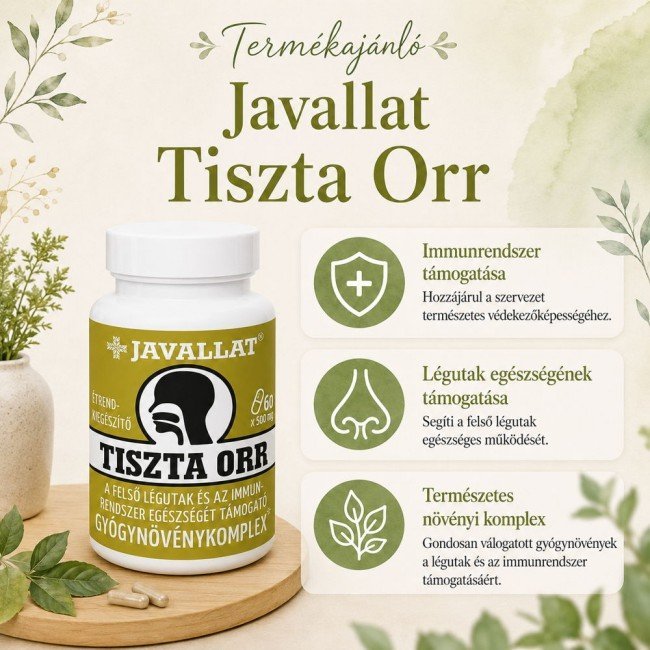 Javallat tiszta orr kapszula 60db Javallat tiszta orr kapszula 60db