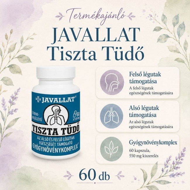 Javallat tiszta tüdő kapszula 60db Javallat tiszta tüdő kapszula 60db