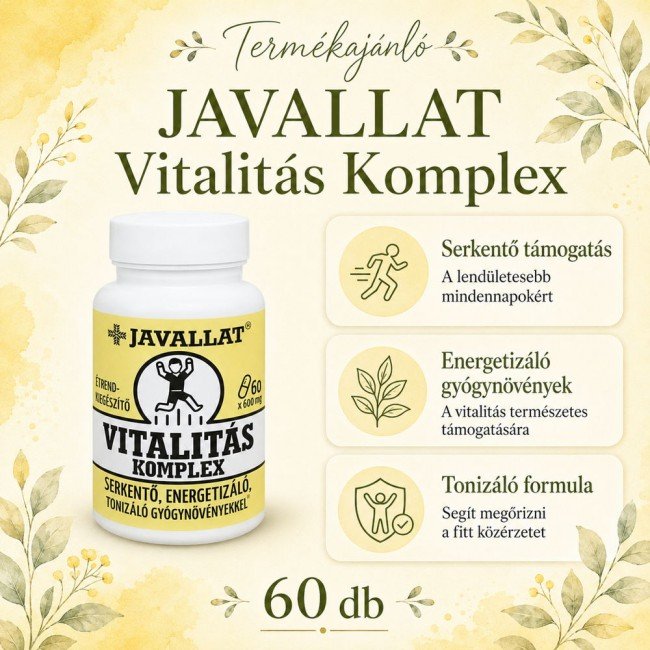 Javallat vitalitás komplex kapszula 60db Javallat vitalitás komplex kapszula 60db