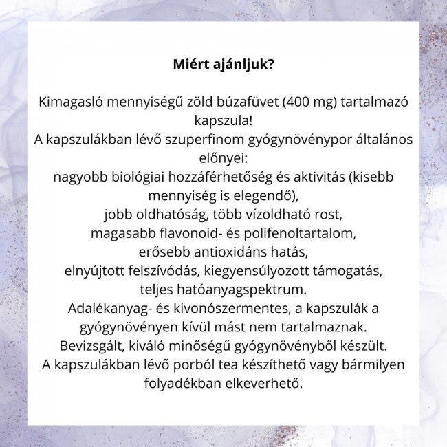 Javallat zöld búzafű kapszula 60db