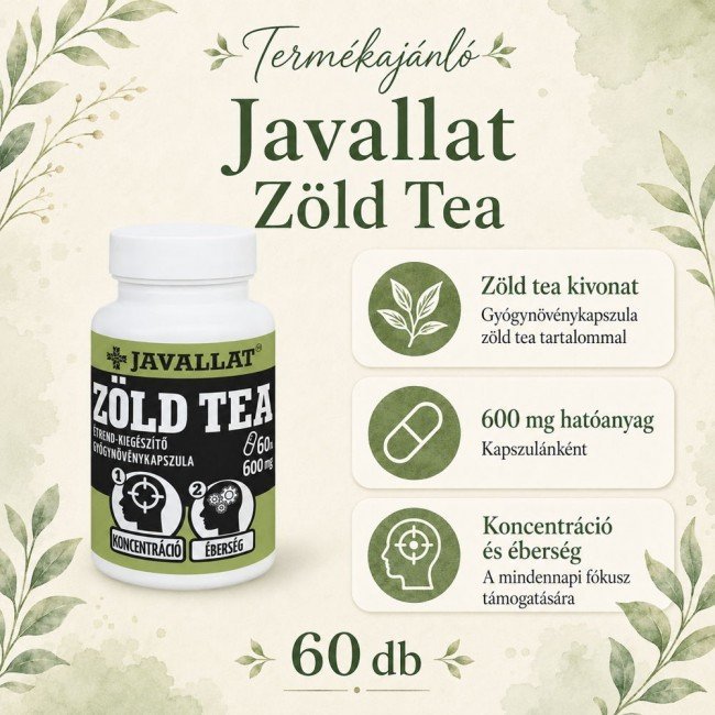Javallat zöld tea kapszula 60db