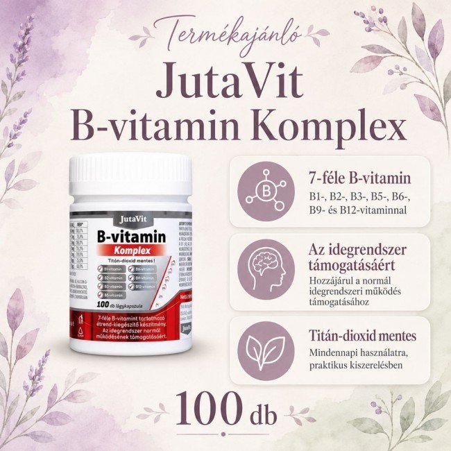 Jutavit b-komplex lágyzselatin kapszula 100db Jutavit b-komplex lágyzselatin kapszula 100db