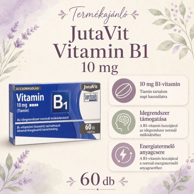 Jutavit b1-vitamin tabletta 60db Jutavit b1-vitamin tabletta 60db