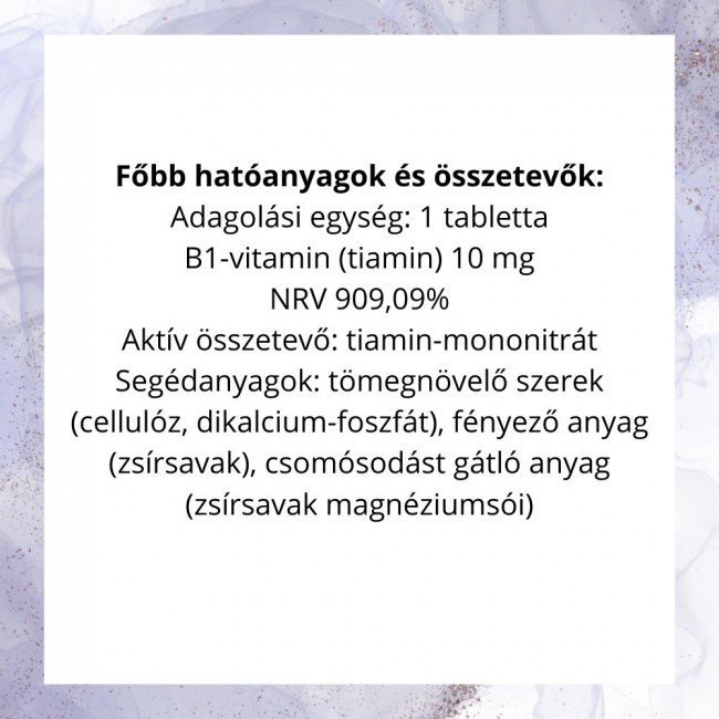 Jutavit b1-vitamin tabletta 60db Jutavit b1-vitamin tabletta 60db