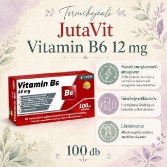 Jutavit b6-vitamin tabletta 100db