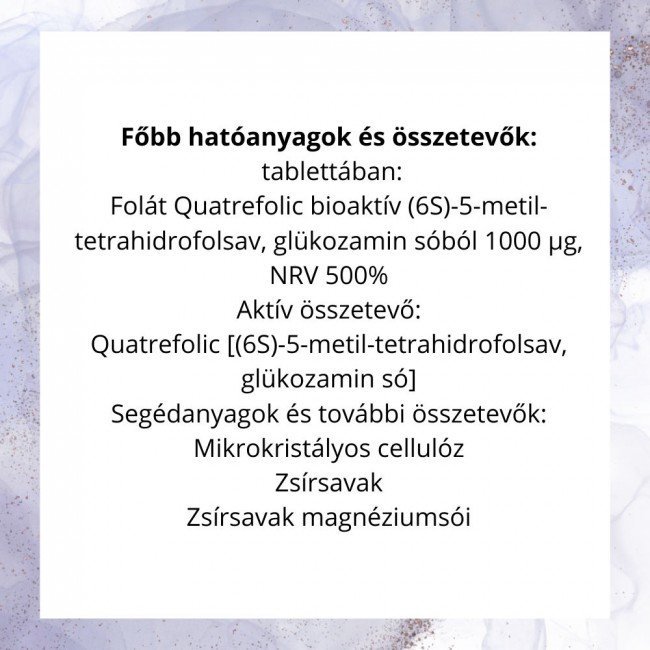 JutaVit Bioaktív Folát 1000µg tabletta 30db JutaVit Bioaktív Folát 1000µg tabletta 30db