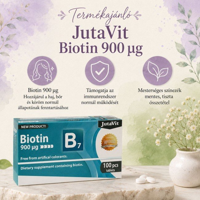 Jutavit biotin 900mg 100db Jutavit biotin 900mg 100db
