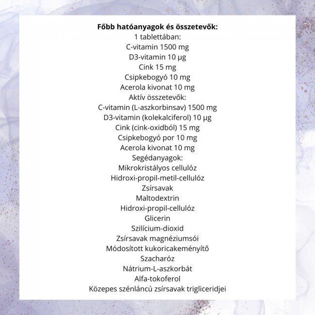Jutavit c-vitamin 1500 mg tabletta 100db Jutavit c-vitamin 1500 mg tabletta 100db