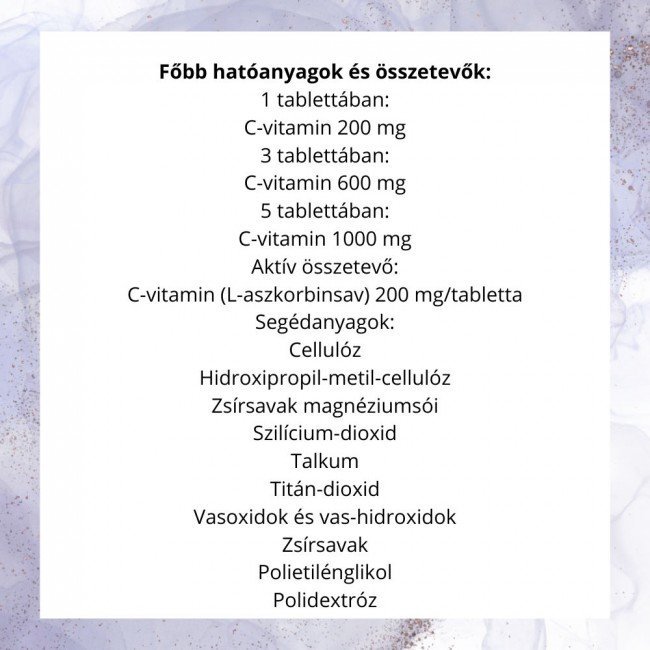 Jutavit c-vitamin 200 mg tabletta 60db Jutavit c-vitamin 200 mg tabletta 60db