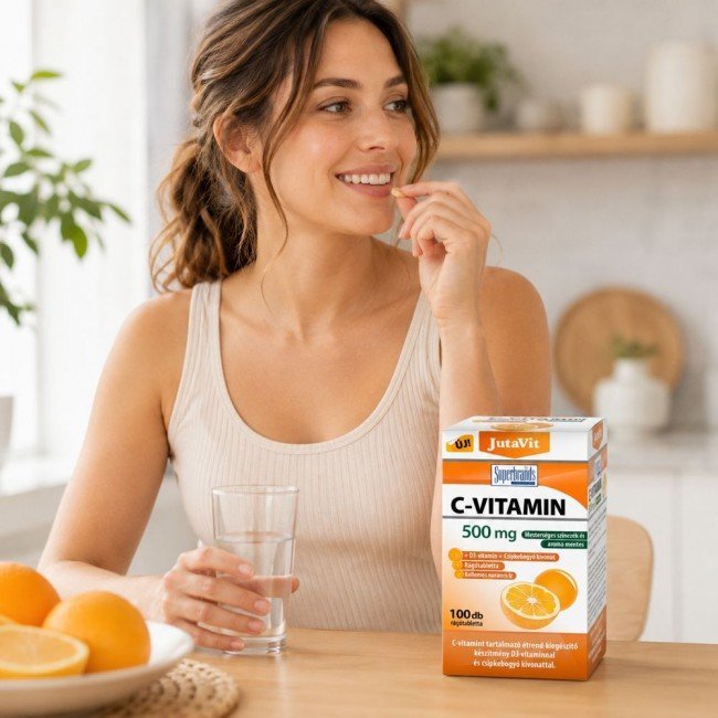 Jutavit c-vitamin 500mg rágótabletta 100db