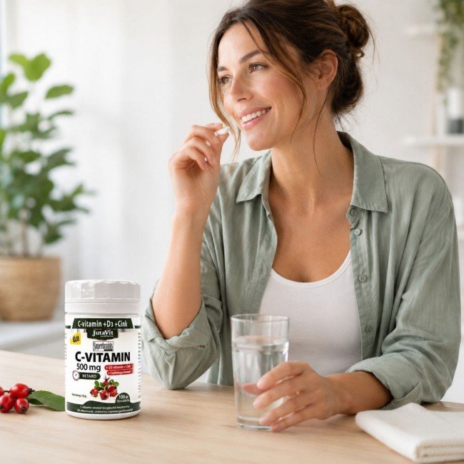 Jutavit c-vitamin+d3 500 mg tabletta 100db Jutavit c-vitamin+d3 500 mg tabletta 100db