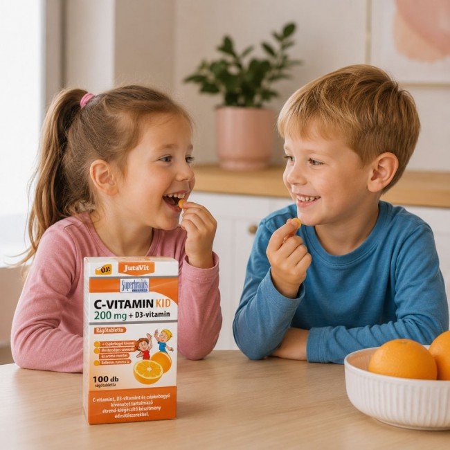 Jutavit c-vitamin kid 200 mg+d3 kapszula 100db Jutavit c-vitamin kid 200 mg+d3 kapszula 100db